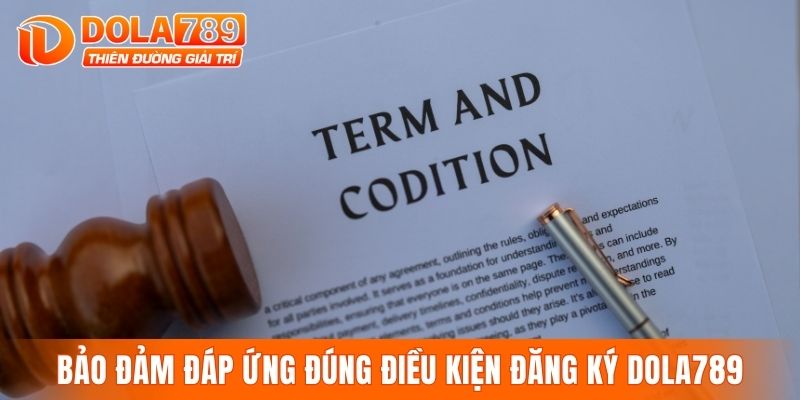 Bảo đảm đáp ứng đúng điều kiện đăng ký DOLA789